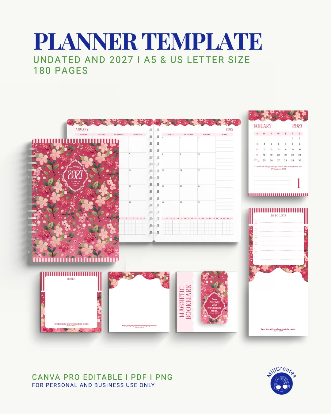 2027 & Undated Planner Template (Bundle) product image (6)