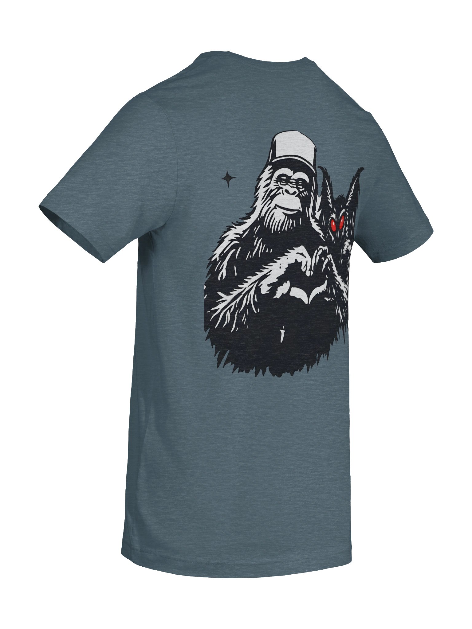 CRYPTID BESTIES W/ FRONT LOGO SUPER SOFT T-SHIRT (HEATHERED COLORS PT.1) product image (10)