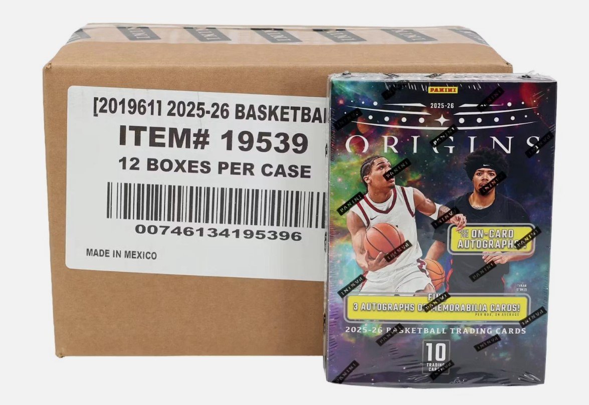Youtube Break: FULL HOBBY CASE 2025-26 Panini ORIGINS Basketball (12 Boxes) product image (1)