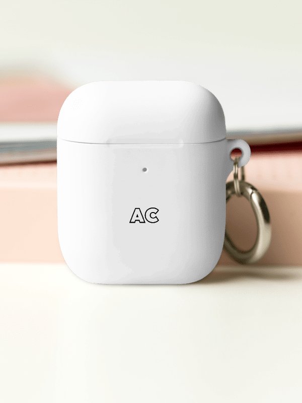 AC Essential AirPods Case Logo White product image (3)
