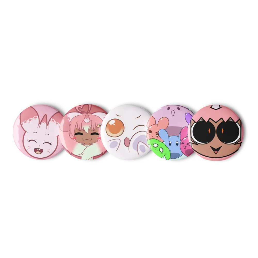 Jammy and Co. Pin Button Set (5PCs) product image (1)