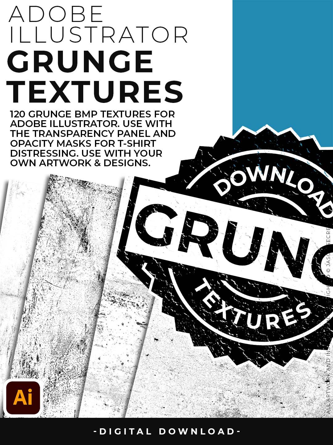 Grunge Texture Pack for Adobe Illustrator product image (2)