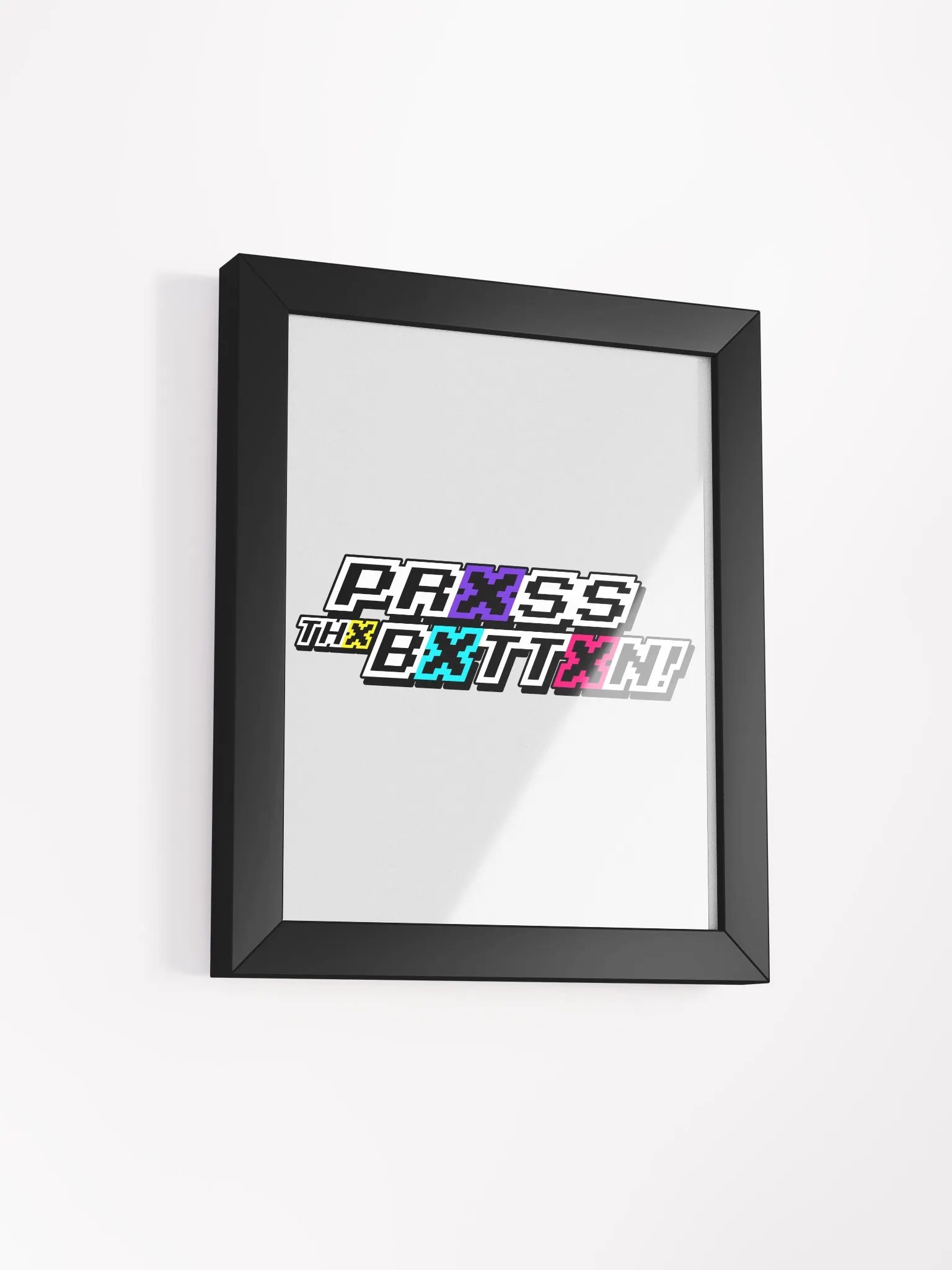 Prxss Thx Bxttxn! Logo Print product image (3)
