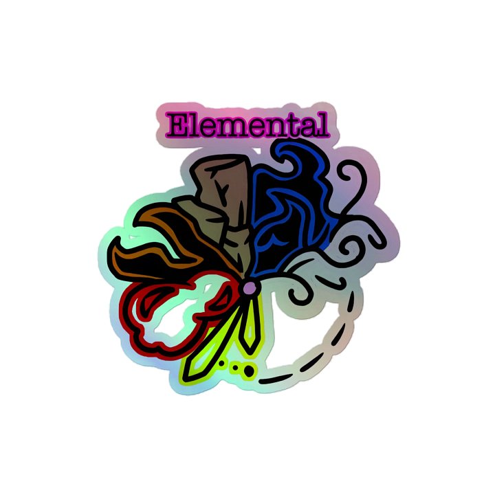 Elemental Holographic Sticker product image (2)