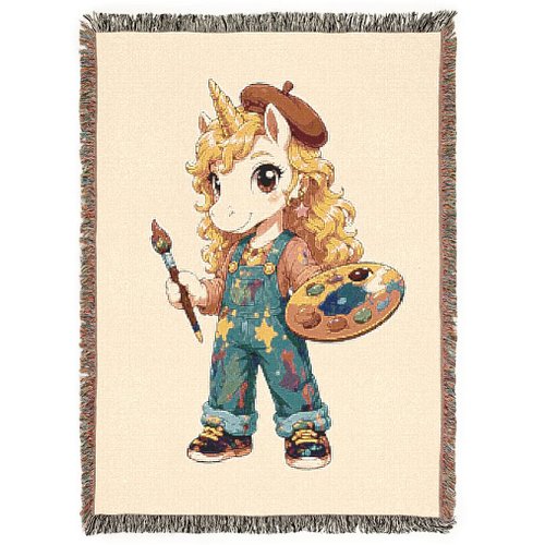 Meet Poppy ! I am developing character art to feature on my 100% cotton woven blankets and later I might make little story bo...