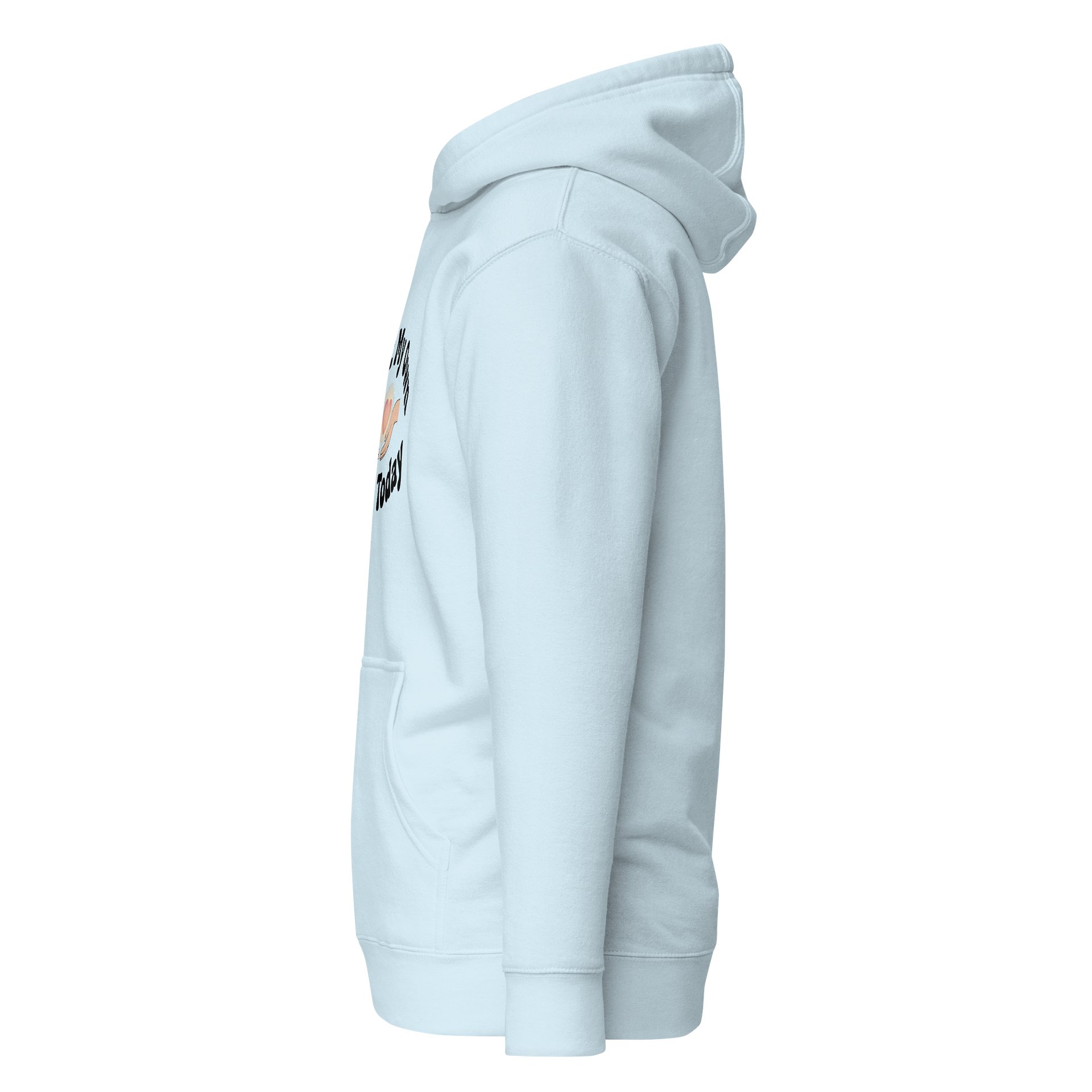 “I Met My Own Needs Today” Light Blue Hoodie product image (4)