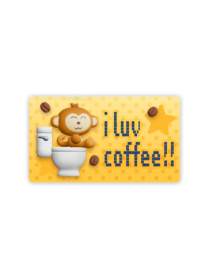 I Luv Coffee Sticker product image (2)