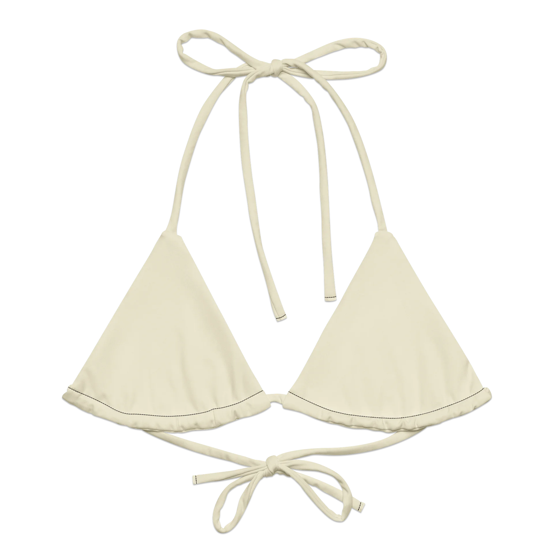 Dreamlooks Vixen padded bikini top with straps, apricot white product image (2)
