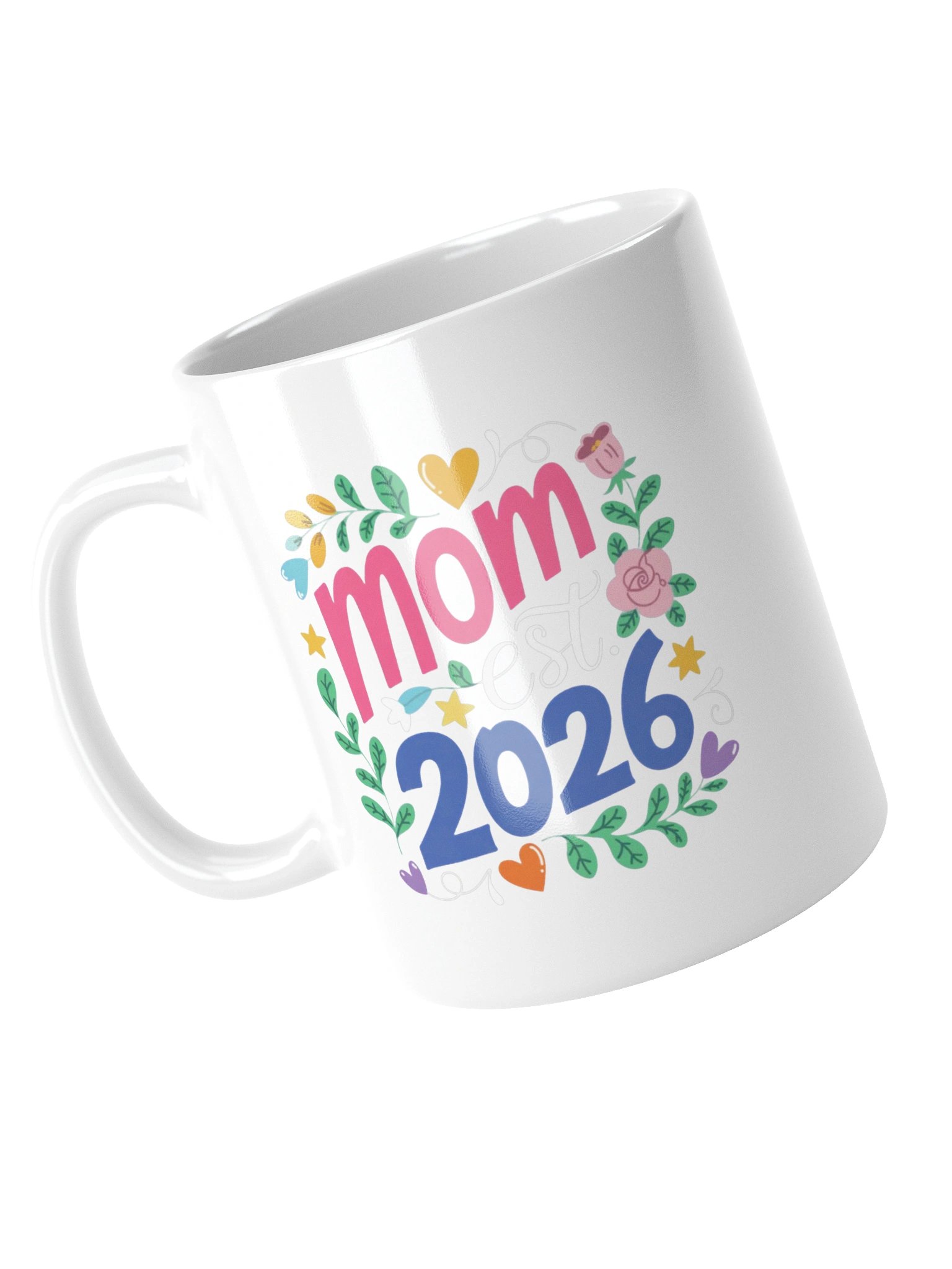 Mom Est Year Colorful Coffee Mug product image (13)