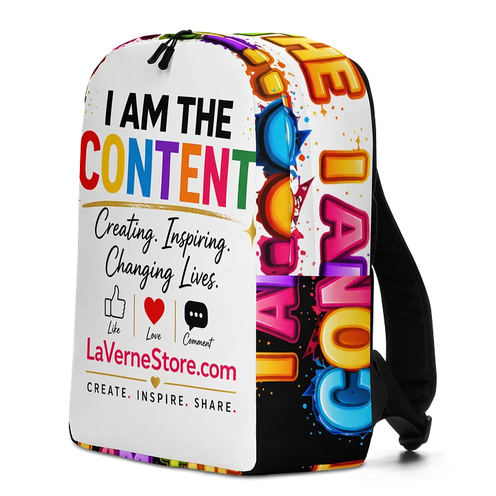 Rainbow Content Heart Backpack product image (2)