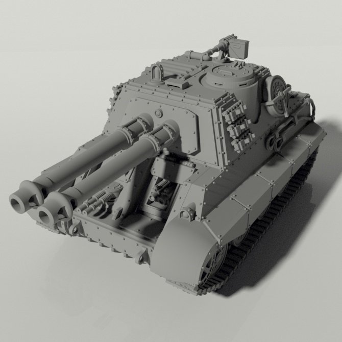 Grim Jagdtiger II Heavy Tank Destroyer STLs product image (4)