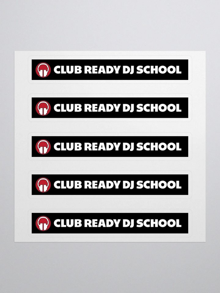 Club Ready DJ School Kiss Cut Stickers product image (1)