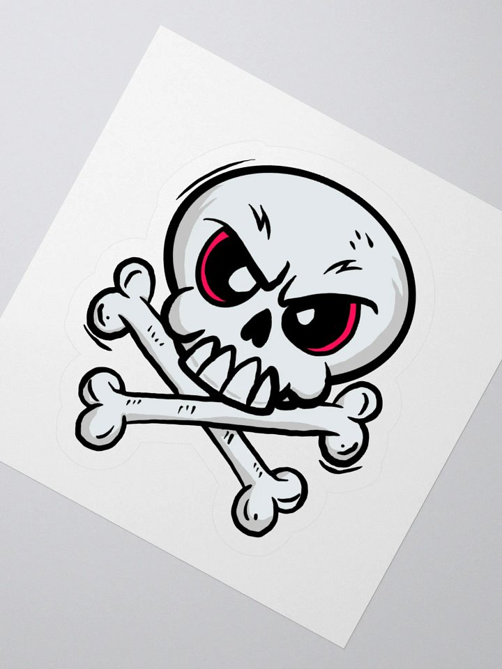 Grumpy Bones Kiss Cut Stickers product image (5)