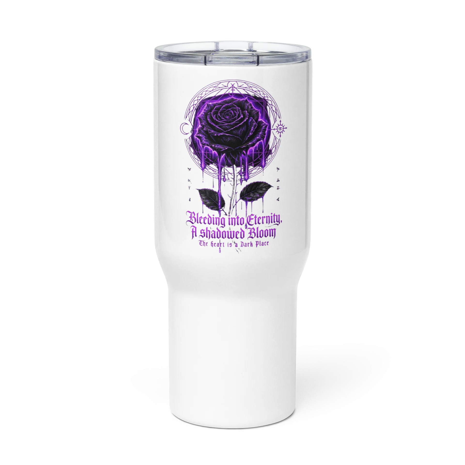 Neon Gothic Rose Travel Mug product image (3)