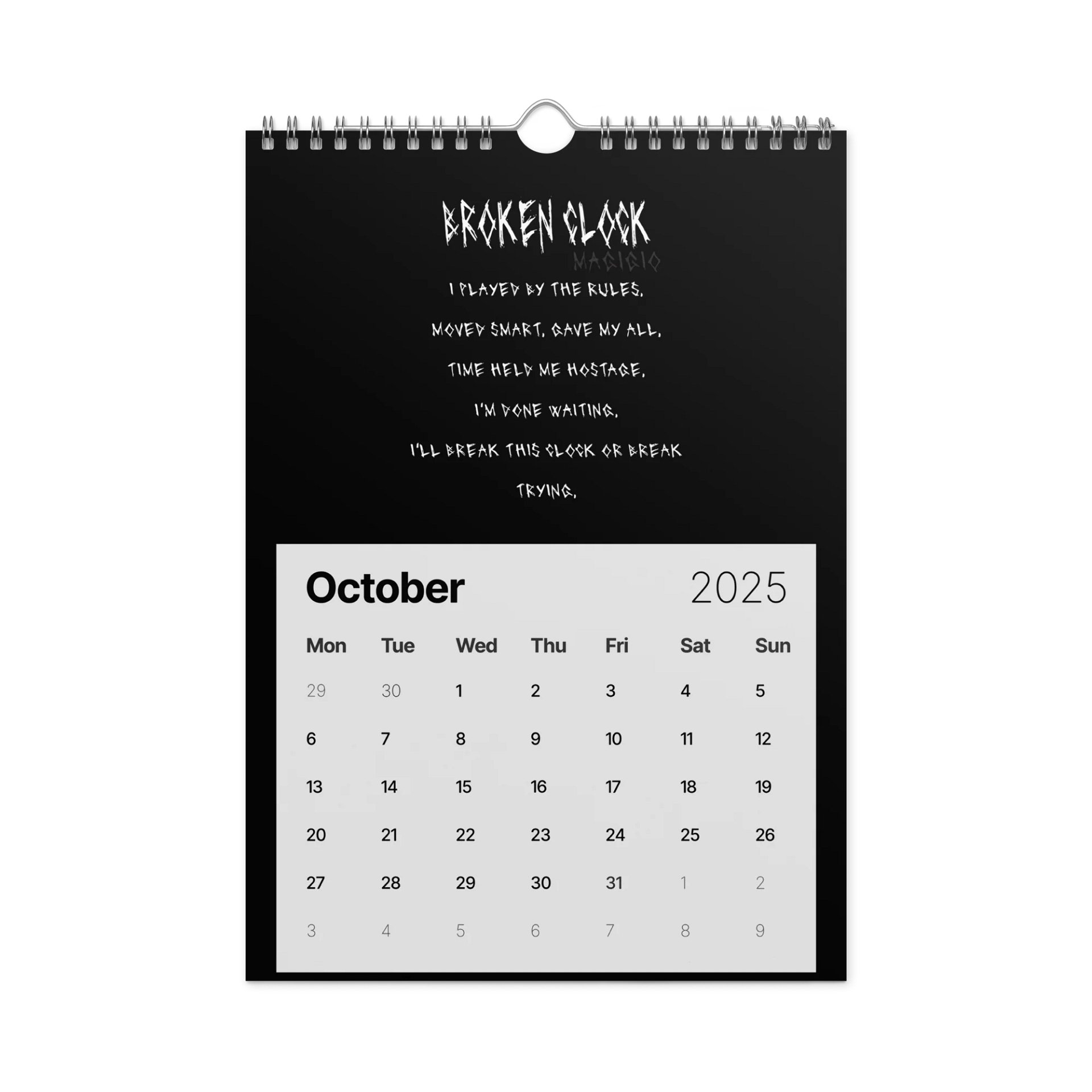 Magigio Broken Clock Wall Calendar product image (12)