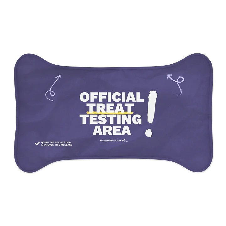 Dog Mat - Official Treat Testing Area - Quinn Approved product image (2)