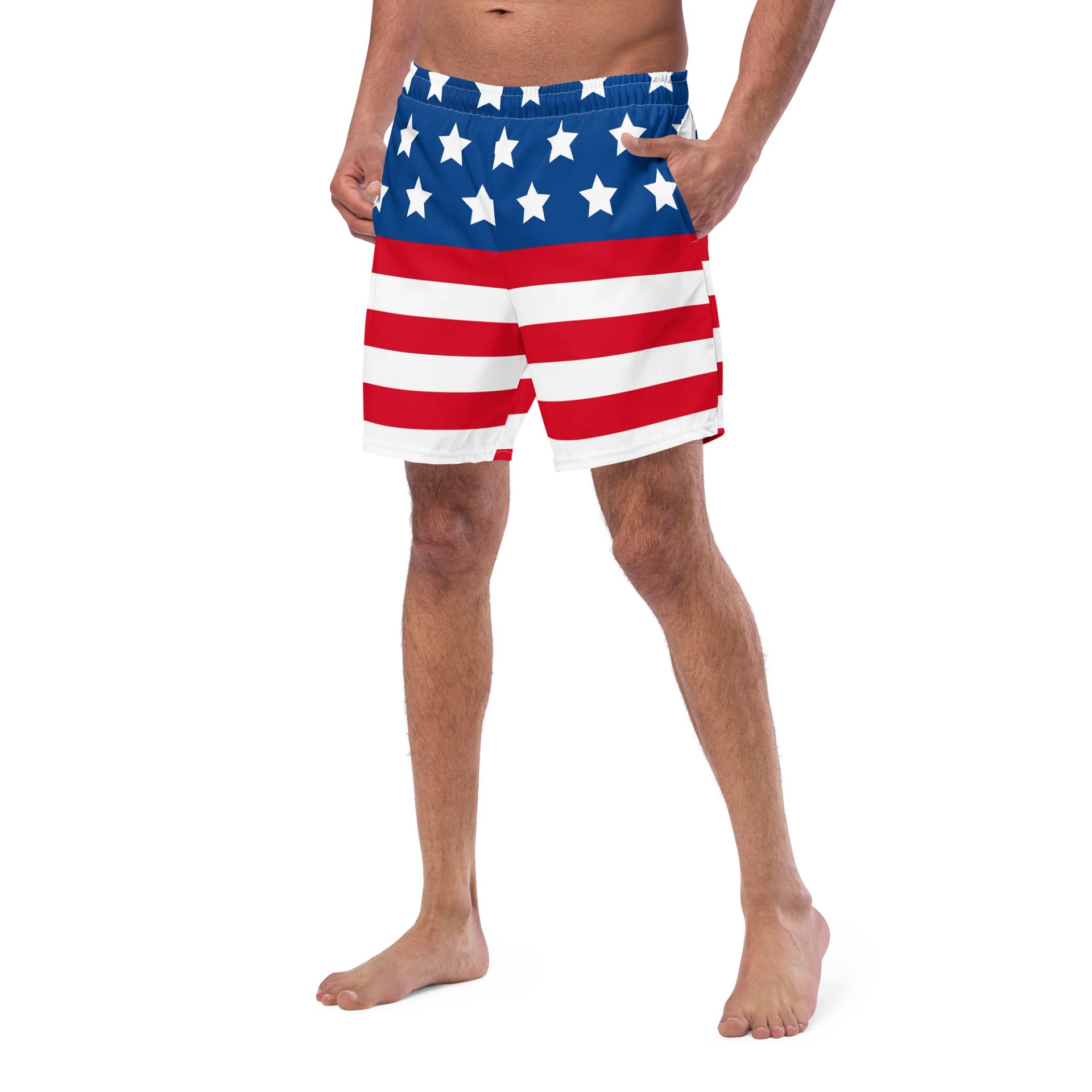Starry Stripes All-Over Swim Trunks product image (2)