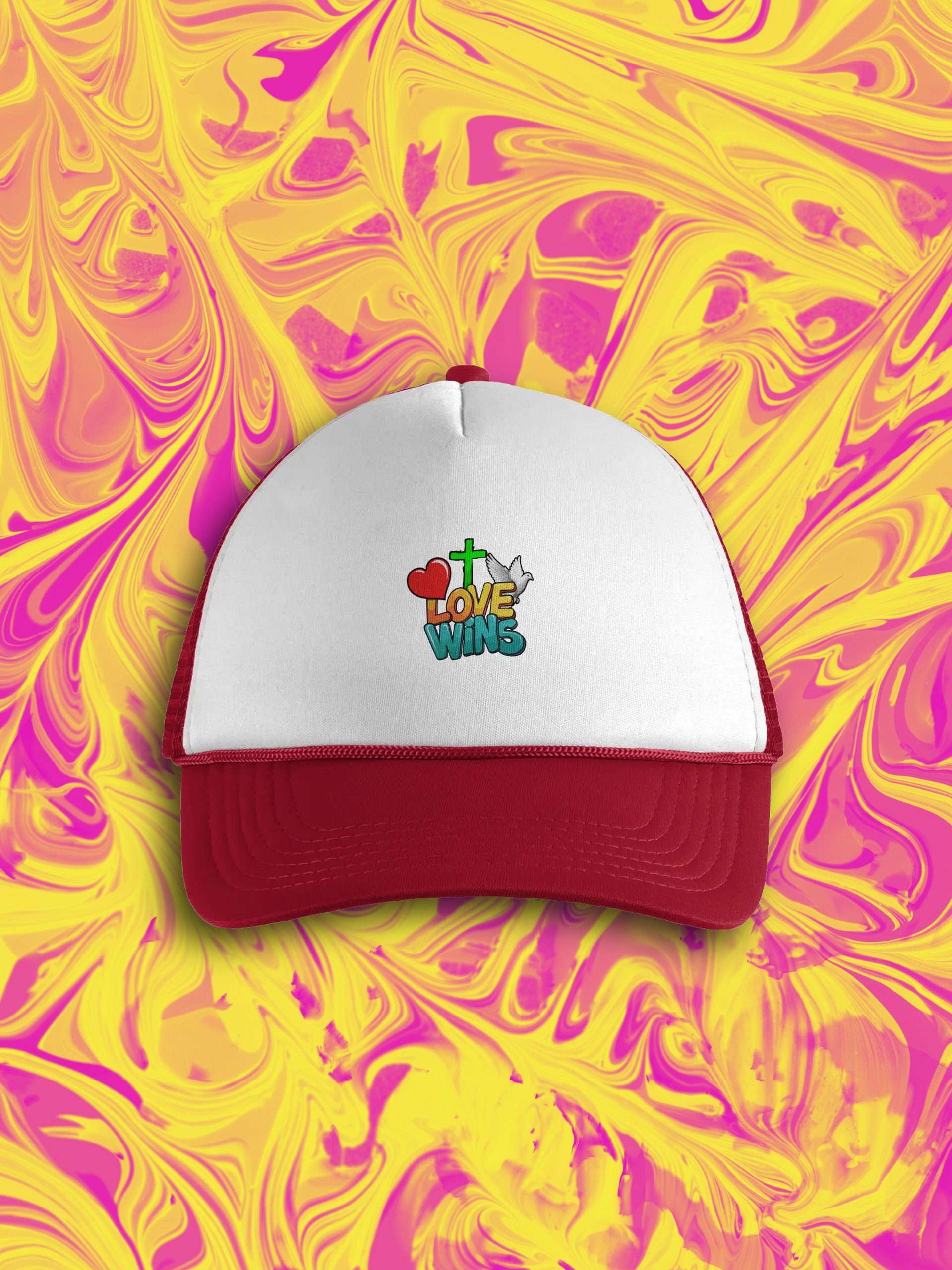 Love Wins Collection - Valucap Foam Trucker Hat product image (2)