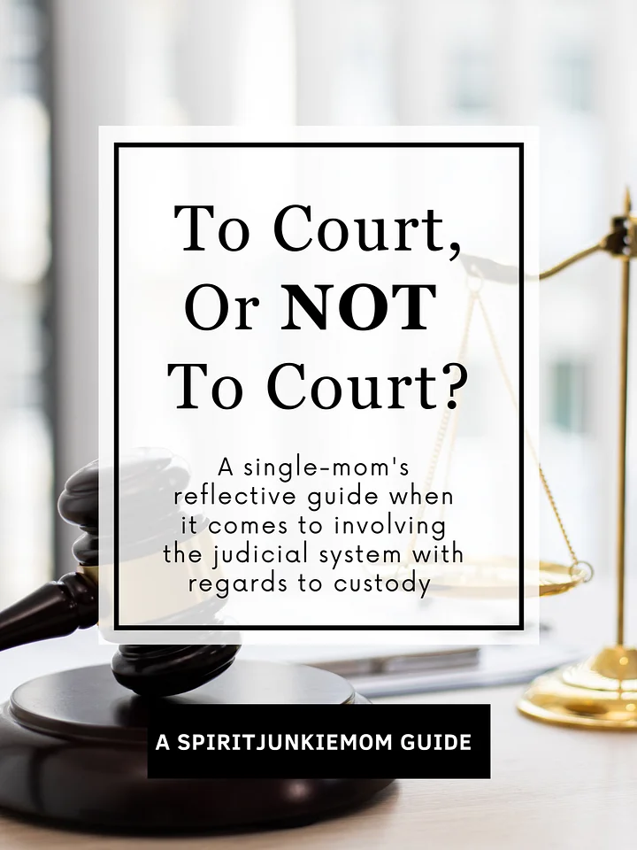 To Court or NOT to Court - A Reflective Guide for Mama's Going Through Separation product image (2)