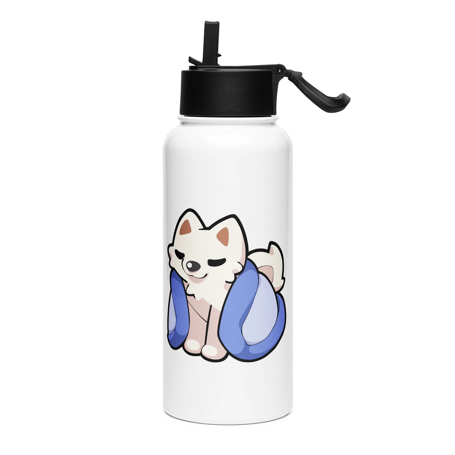 Comfy Stainless Steel Water Bottle with a Straw product image (1)