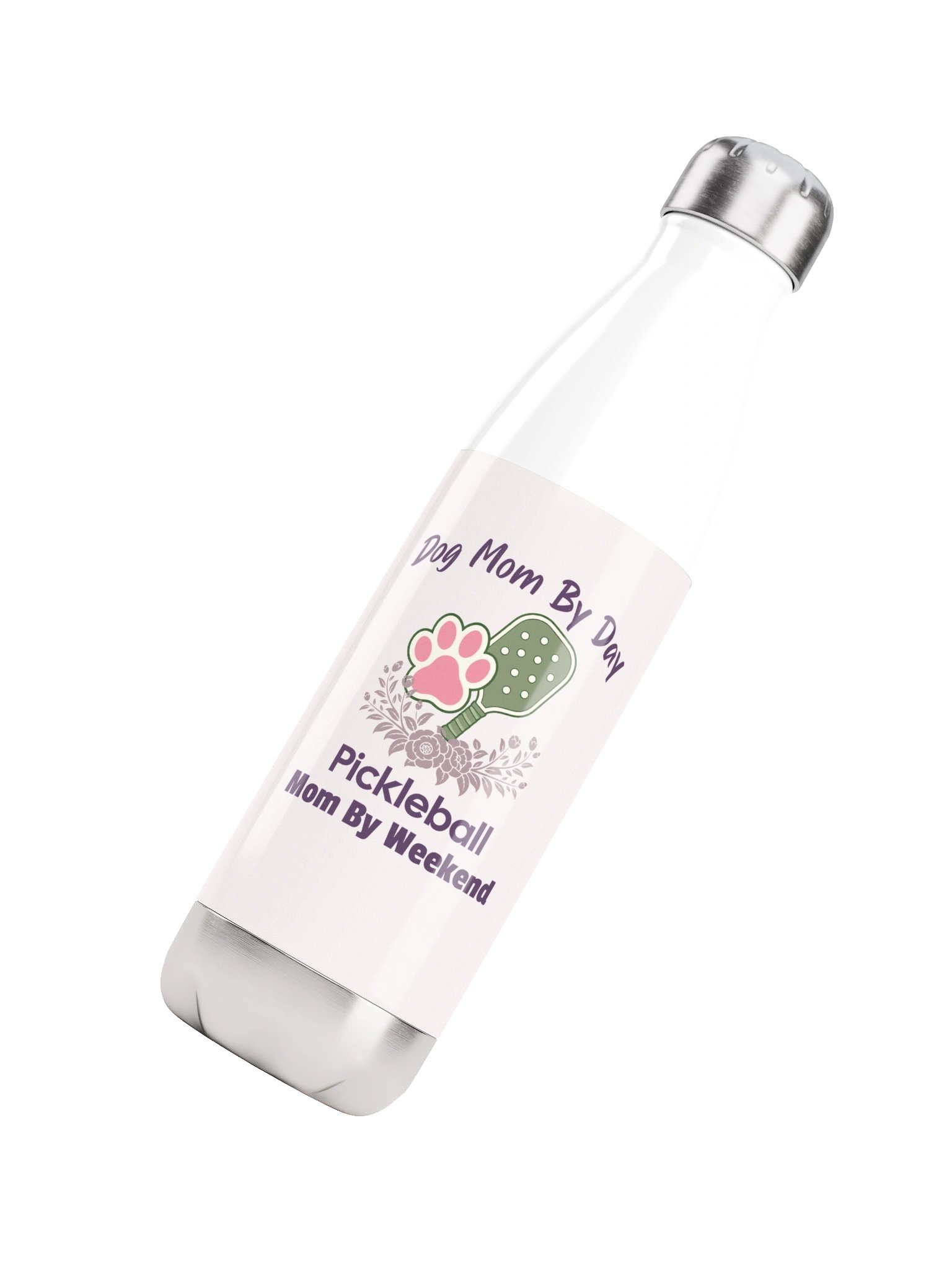Dog Mom By Day Pickleball Mom By Weekend Water Bottle product image (4)