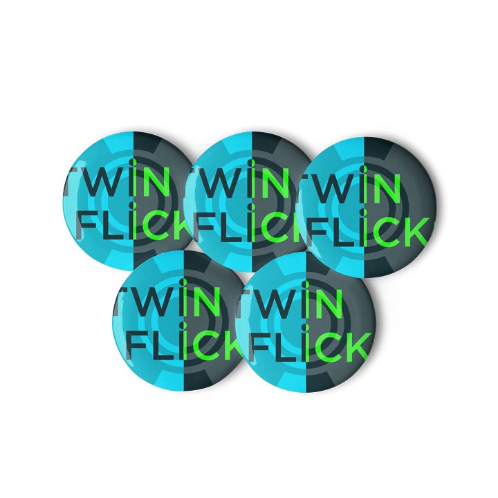Dual Tone Twin Flicks Pin Buttons Set product image (3)