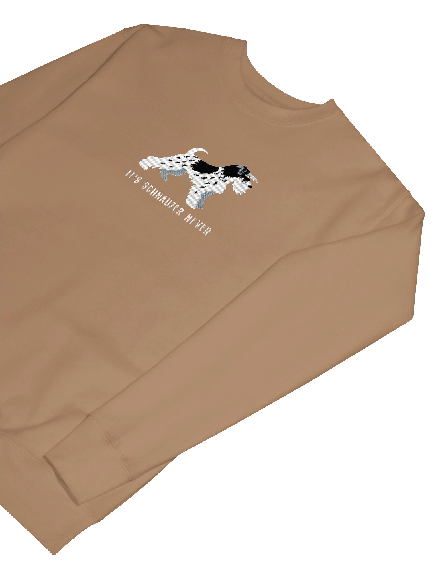 It's Schnauzer Never Sweatshirt (Embroidered) of a Miniature Schnauzer(Parti Black & White) product image (63)