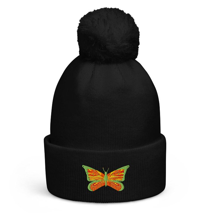 Symmetric Flutter Pom-Pom Beanie product image (1)