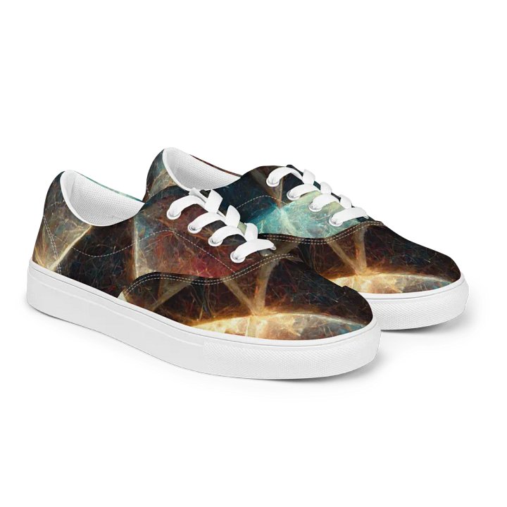 men's sacred geometry canvas Lace-Up Shoes product image (2)