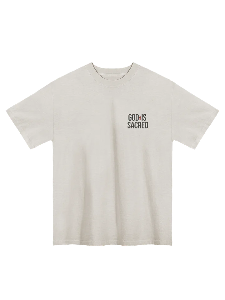 GOD IS SACRED OVERSIZE TEE (Light) product image (1)