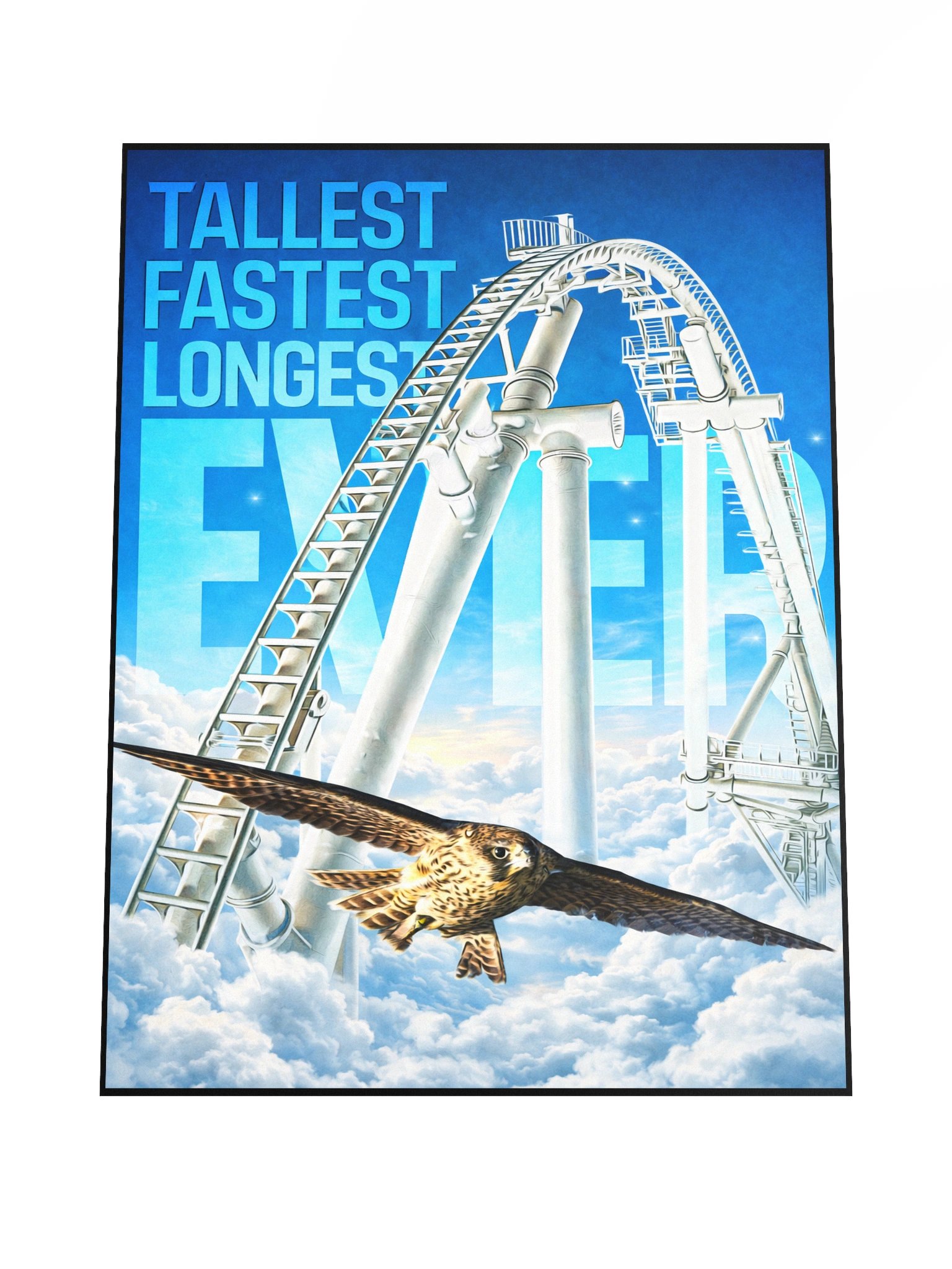 Tallest, Fastest, Longest Coaster Falcon Poster! 18x24" product image (4)