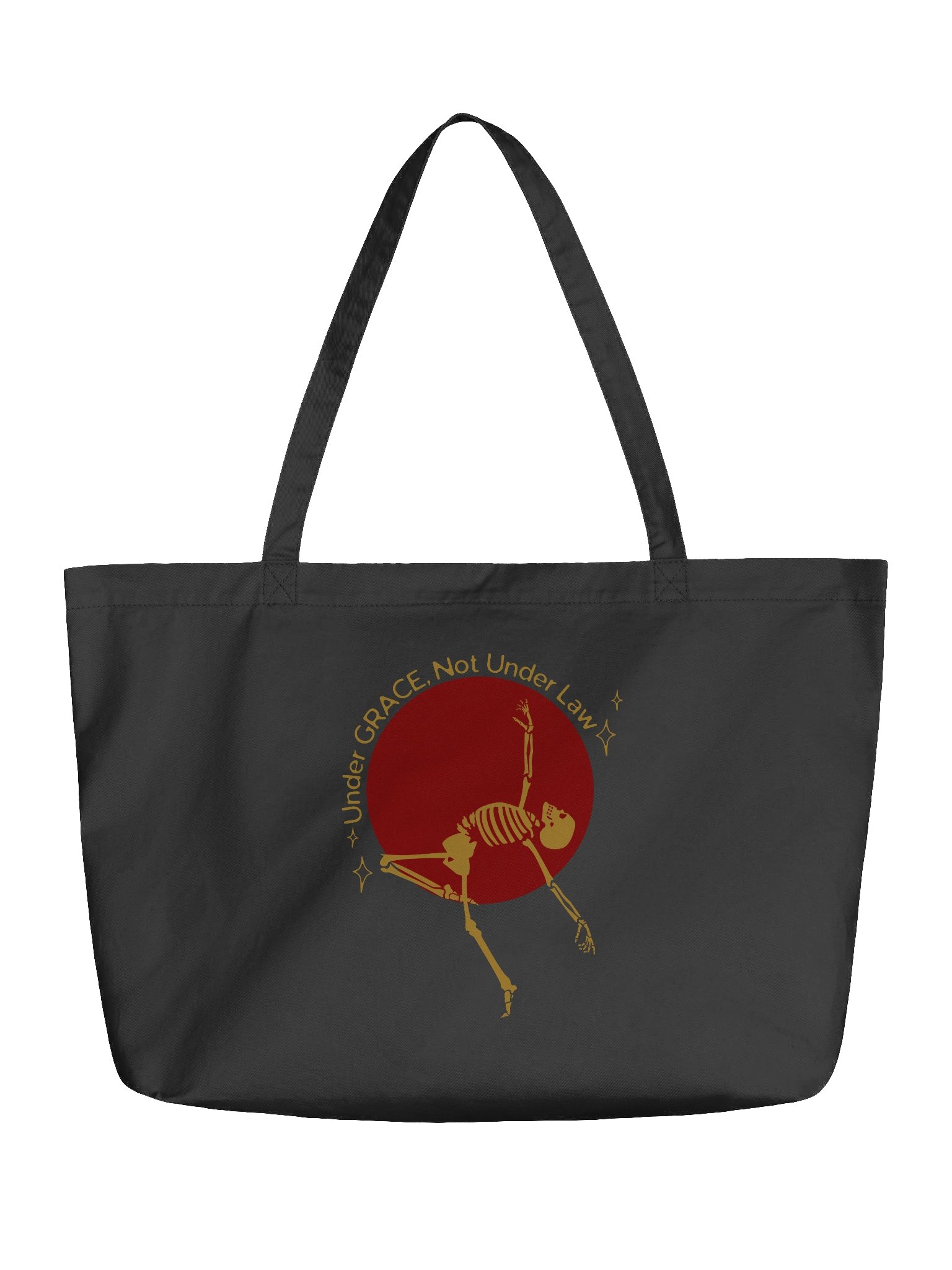 Under Grace, Not Under Law Skeleton Tote | กระเป๋าผ้าลดโลกร้อน product image (1)