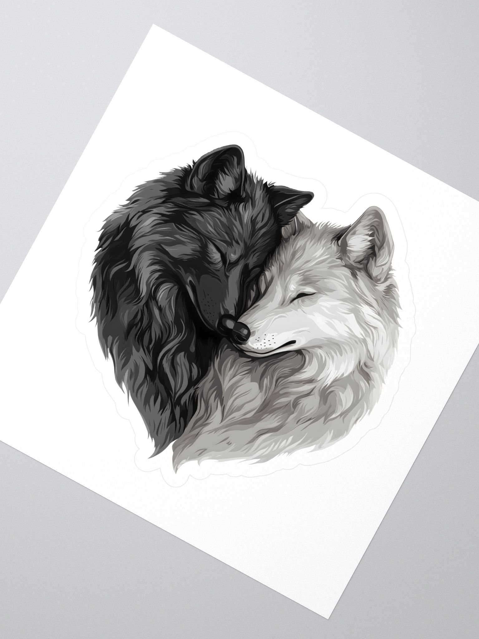 Yin Yang Wolves Sticker Set product image (2)