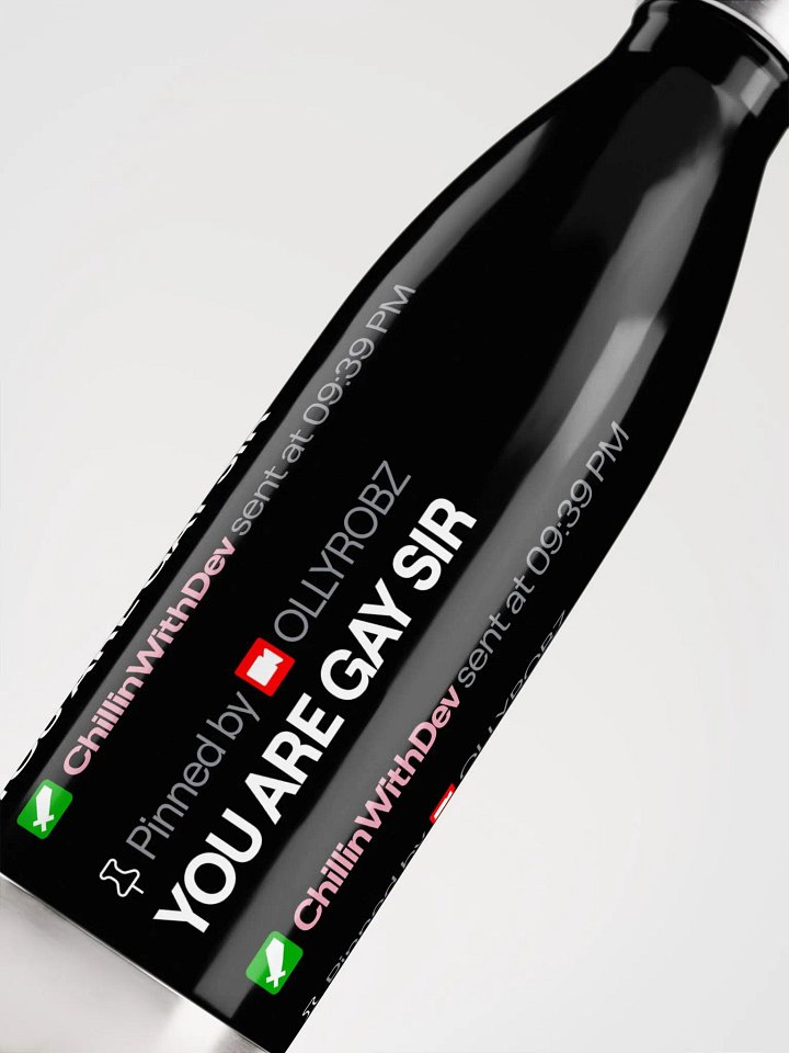 "YOU ARE GAY SIR" Stainless Steel Bottle product image (1)