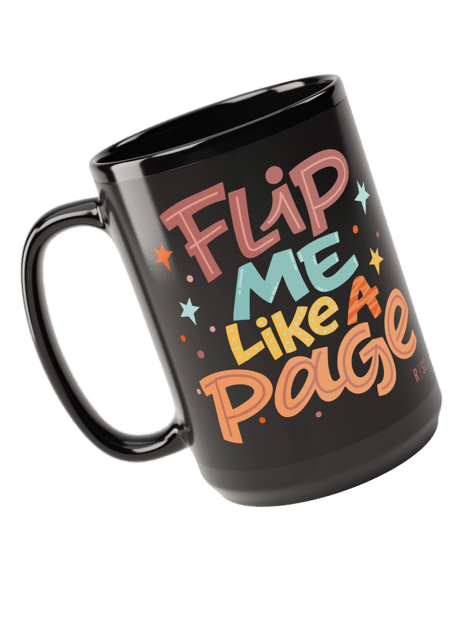 Flip Me Like a Page Black Mug product image (5)