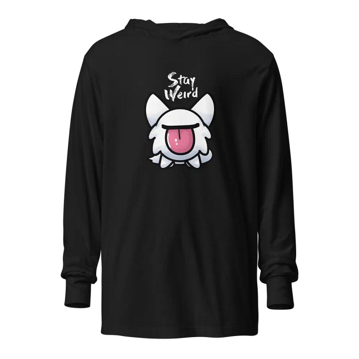 Stay Weird Cat Hooded Long-sleeved shirt product image (1)