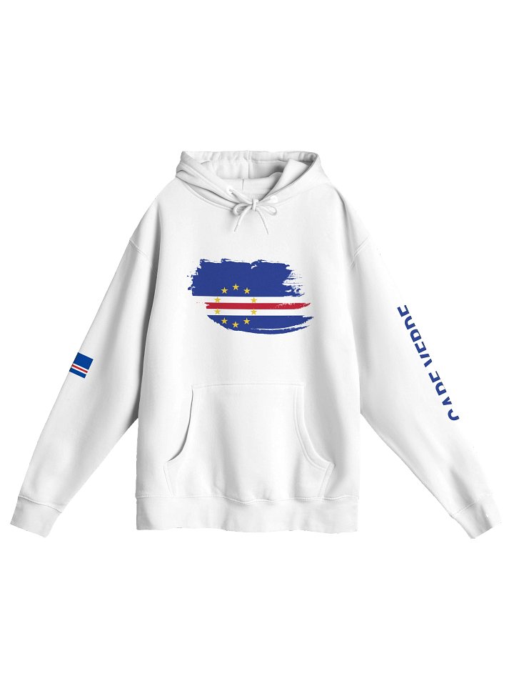 Cape Verde 2026 World Cup Flag Hoodie - "Blue Sharks" Edition - Premium 3-End Fleece - Unisex hoodie product image (3)