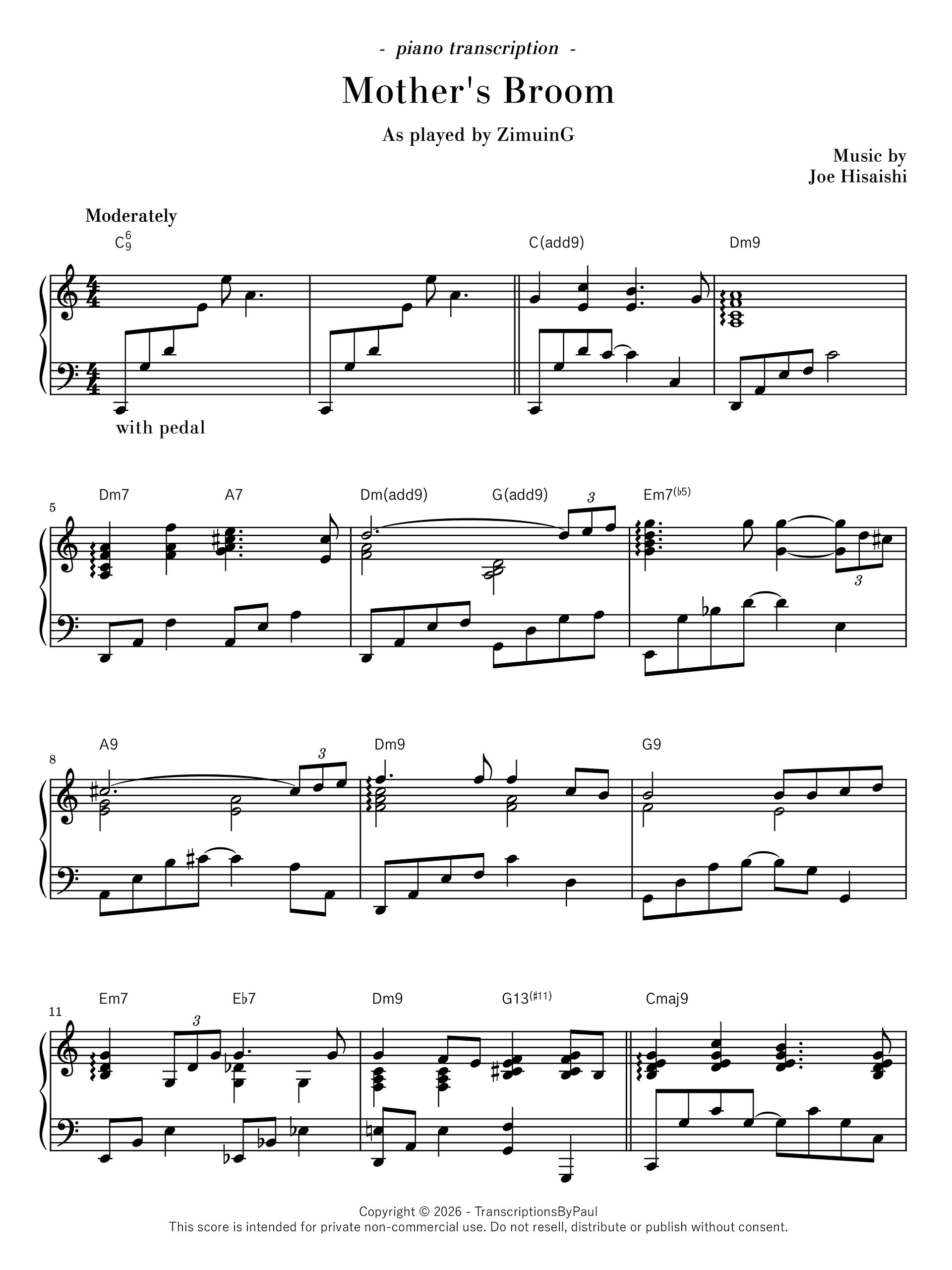 [C major] Mother's Broom - ZimuinG product image (1)