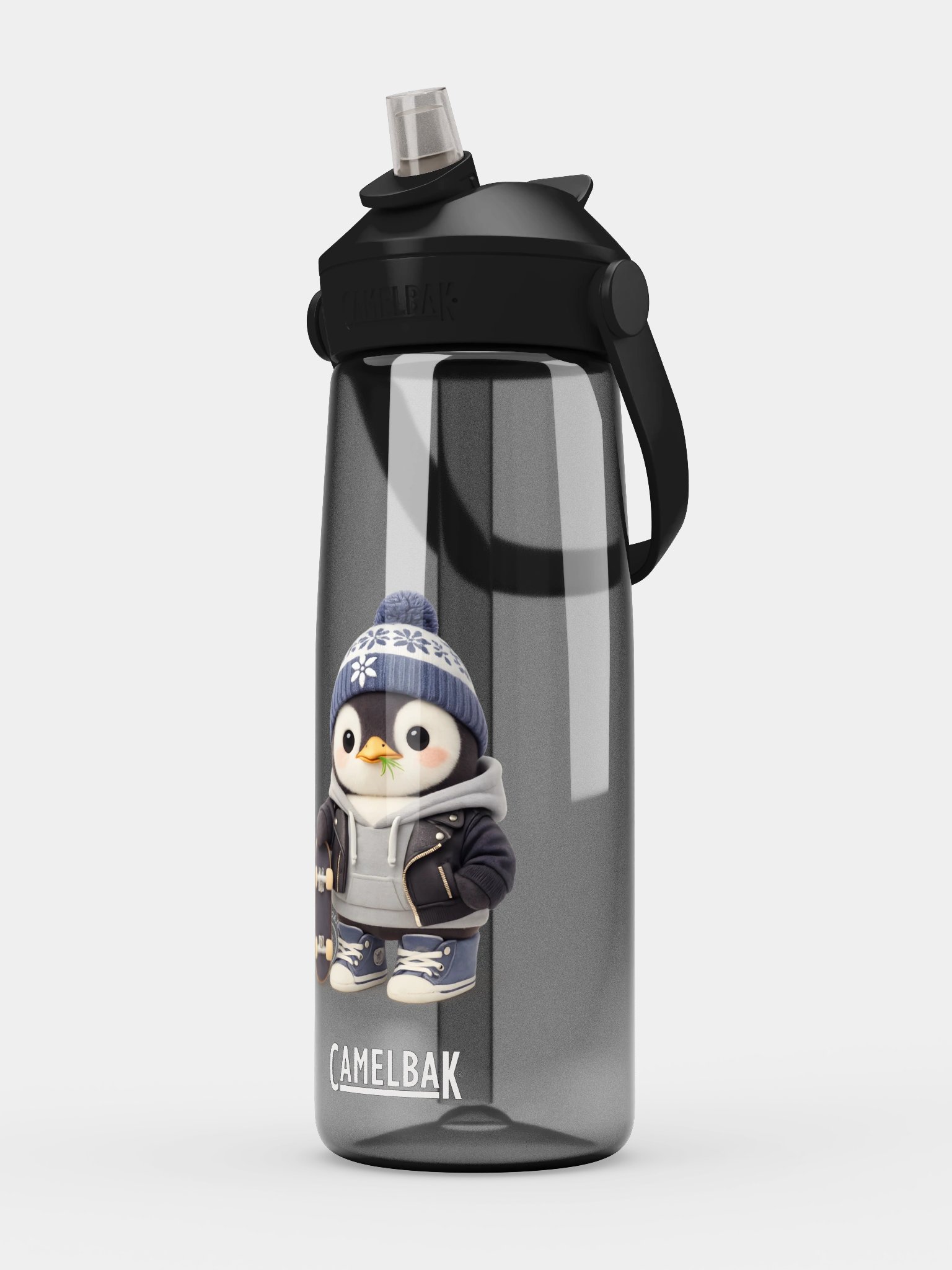 Skate Penguin Flip Straw Bottle product image (14)