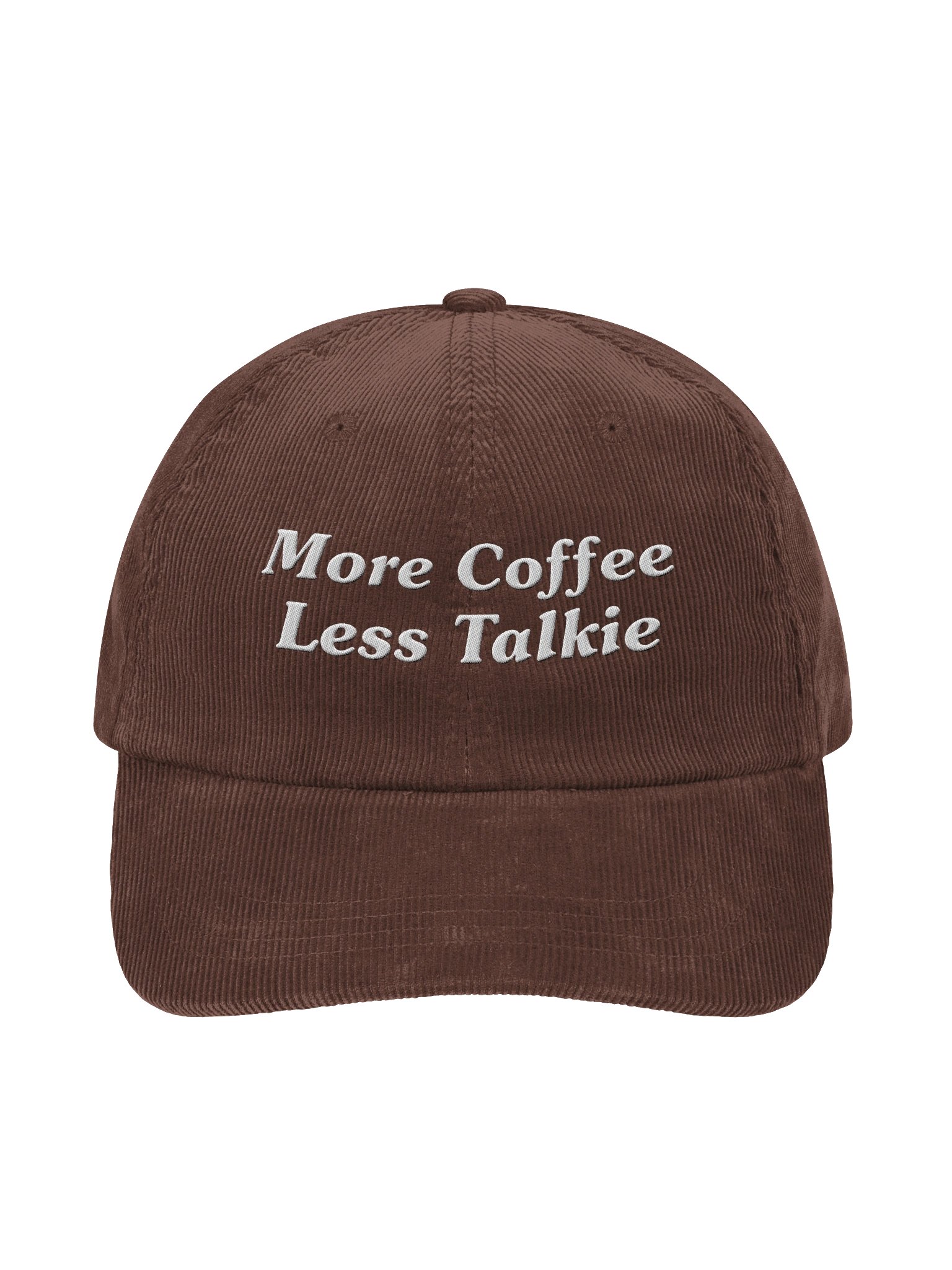 More Coffee Less Talkie Corduroy Hat product image (3)