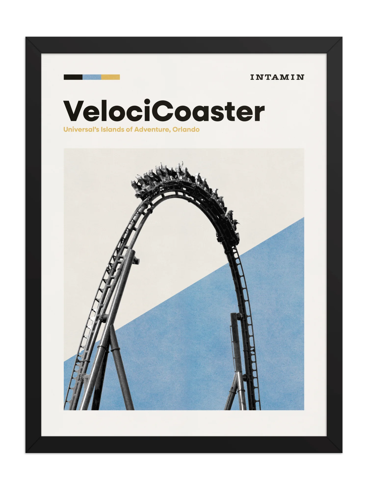 VelociCoaster Mid-Century Modern Poster product image (1)