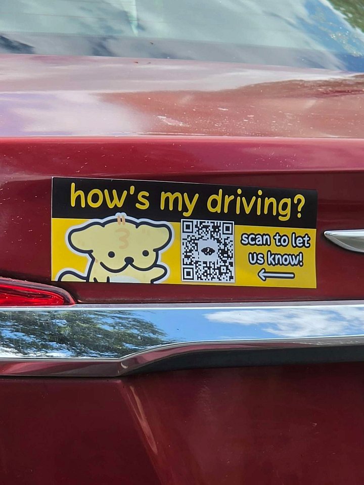 Hows My Driving? Bumper Magnet product image (2)