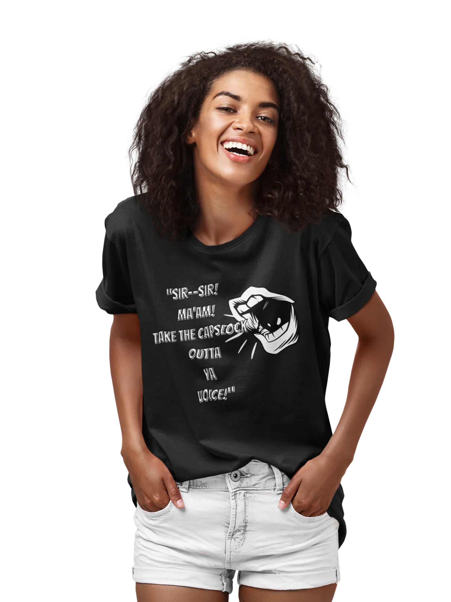 "Take The Caps Off" Dark T-shirt product image (3)