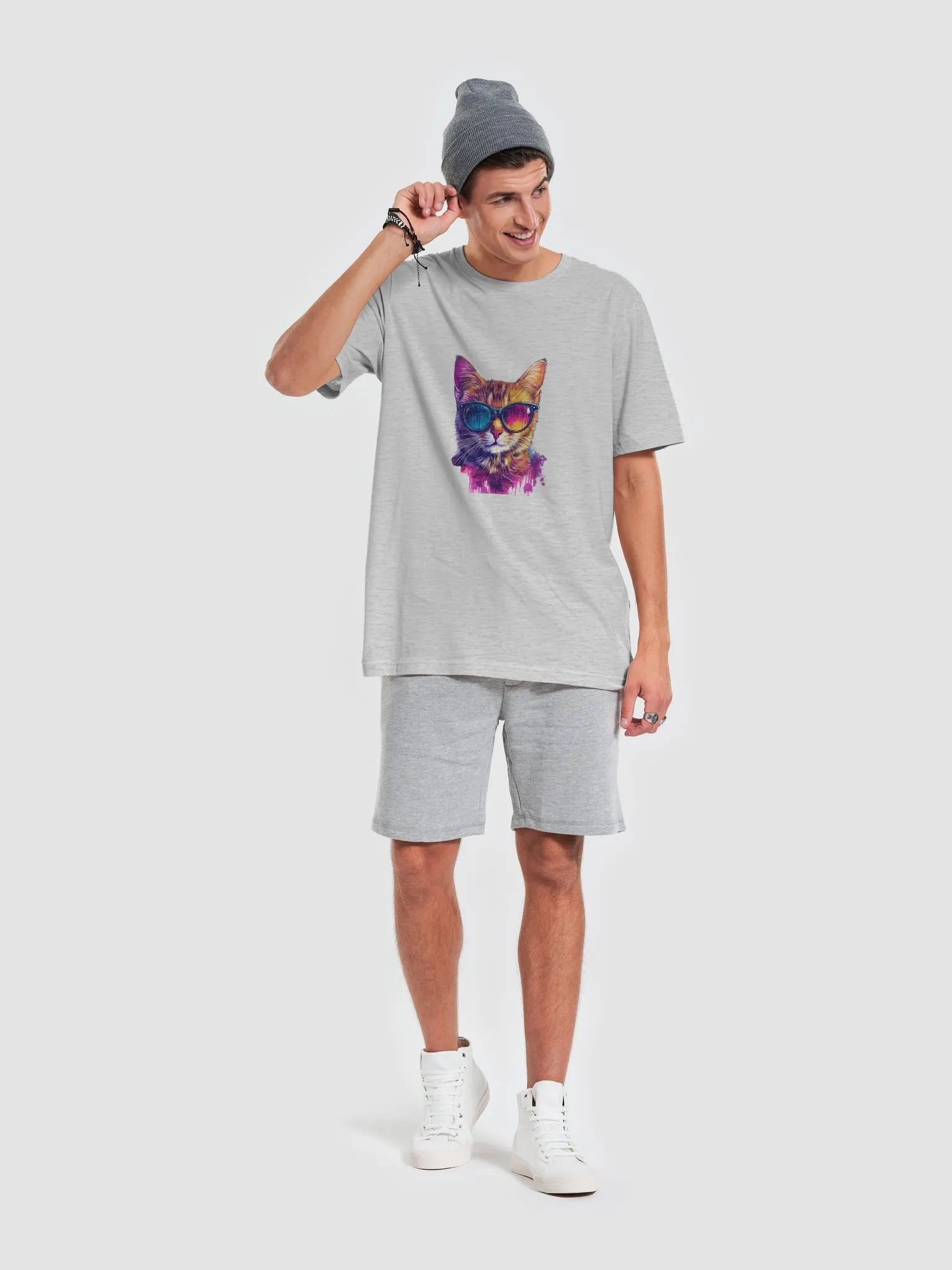Cool Cat Graffiti Graphic Tee product image (60)