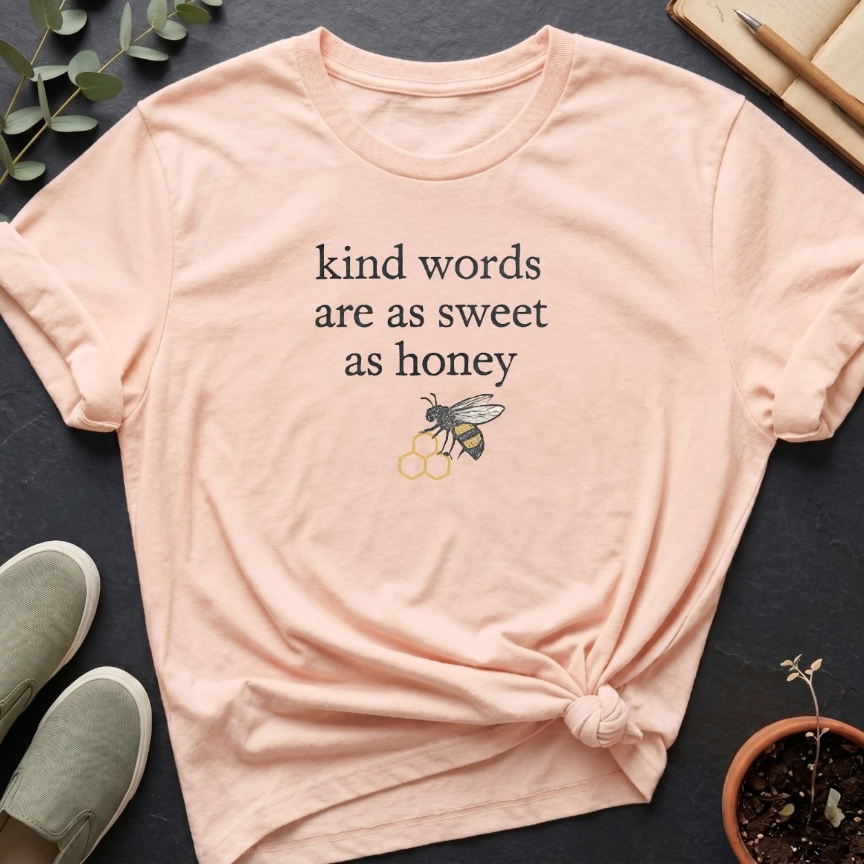 Heritage Goods: "Kind Words 2" Organic T-Shirt product image (1)