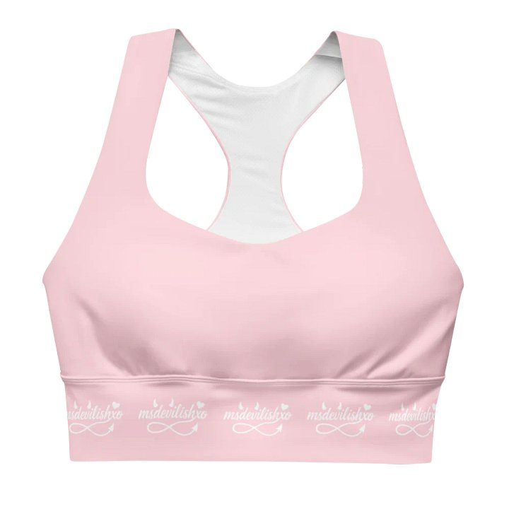 Pastel Pink Sports Bra "MsDevilishxo" product image (1)