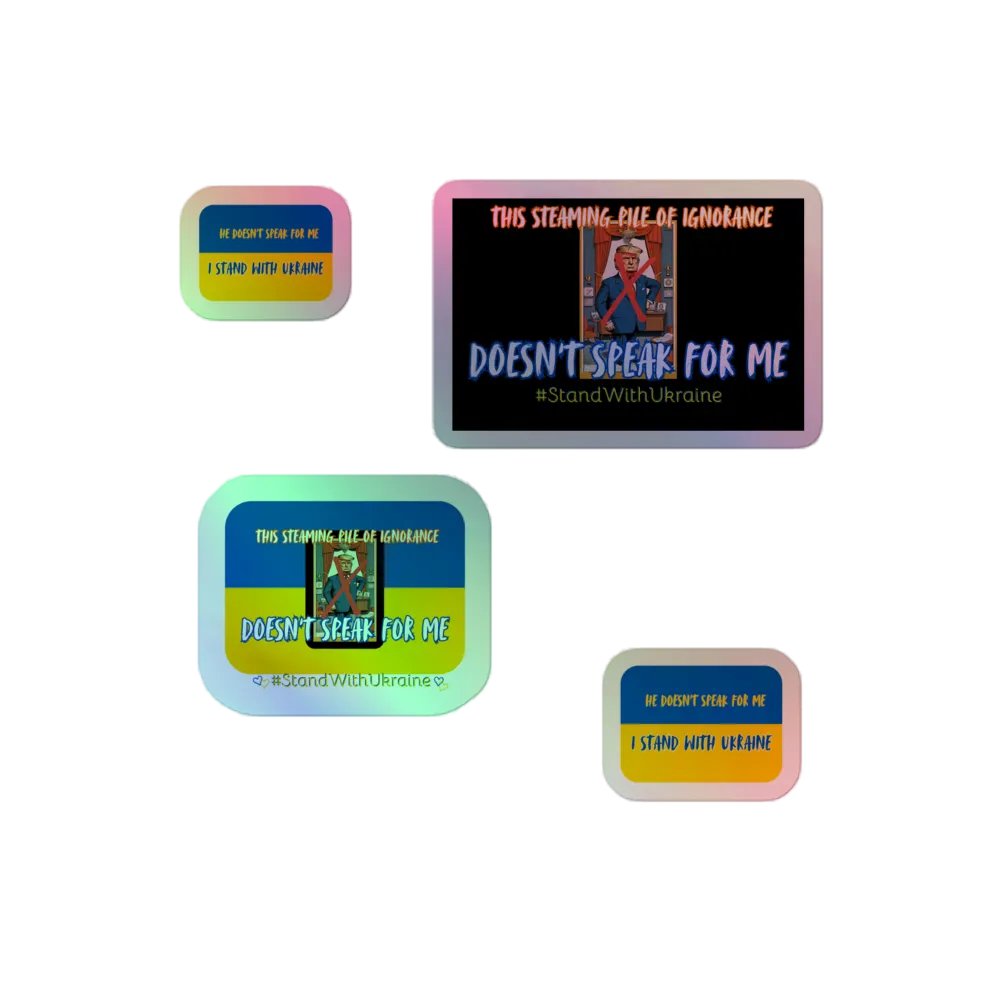Resistors, Doesn't Speak for Me, Holo Sticker Pack product image (1)