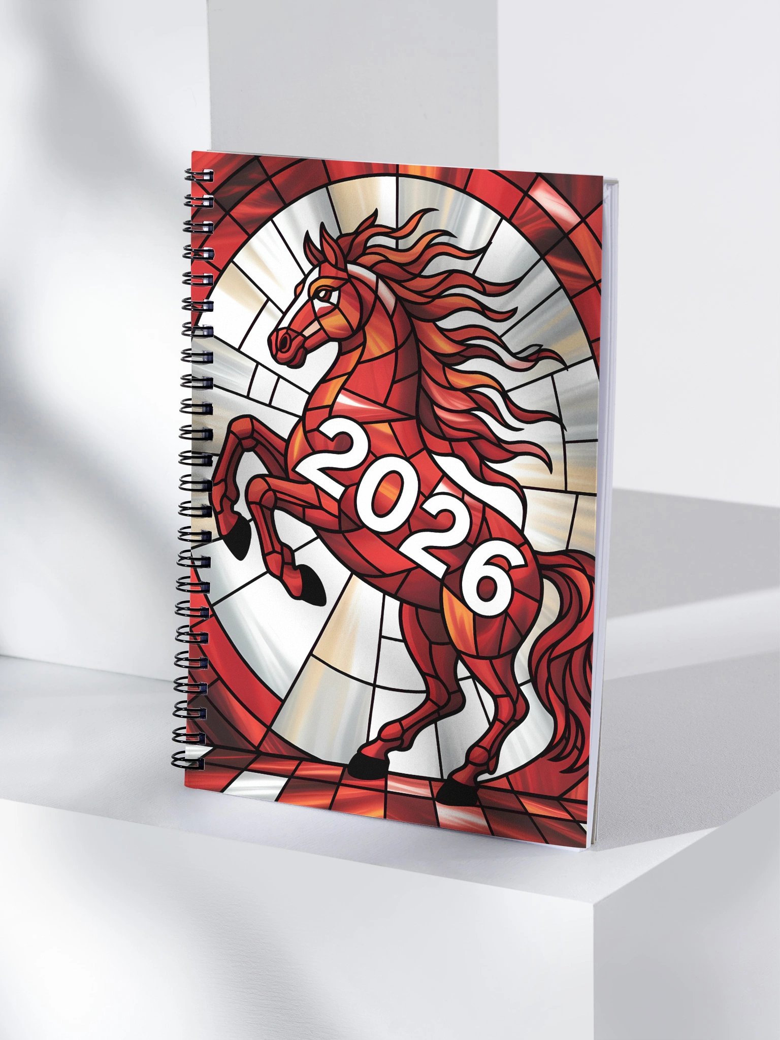 2026 The Fire Horse Notebook - Stained Glass Art product image (4)