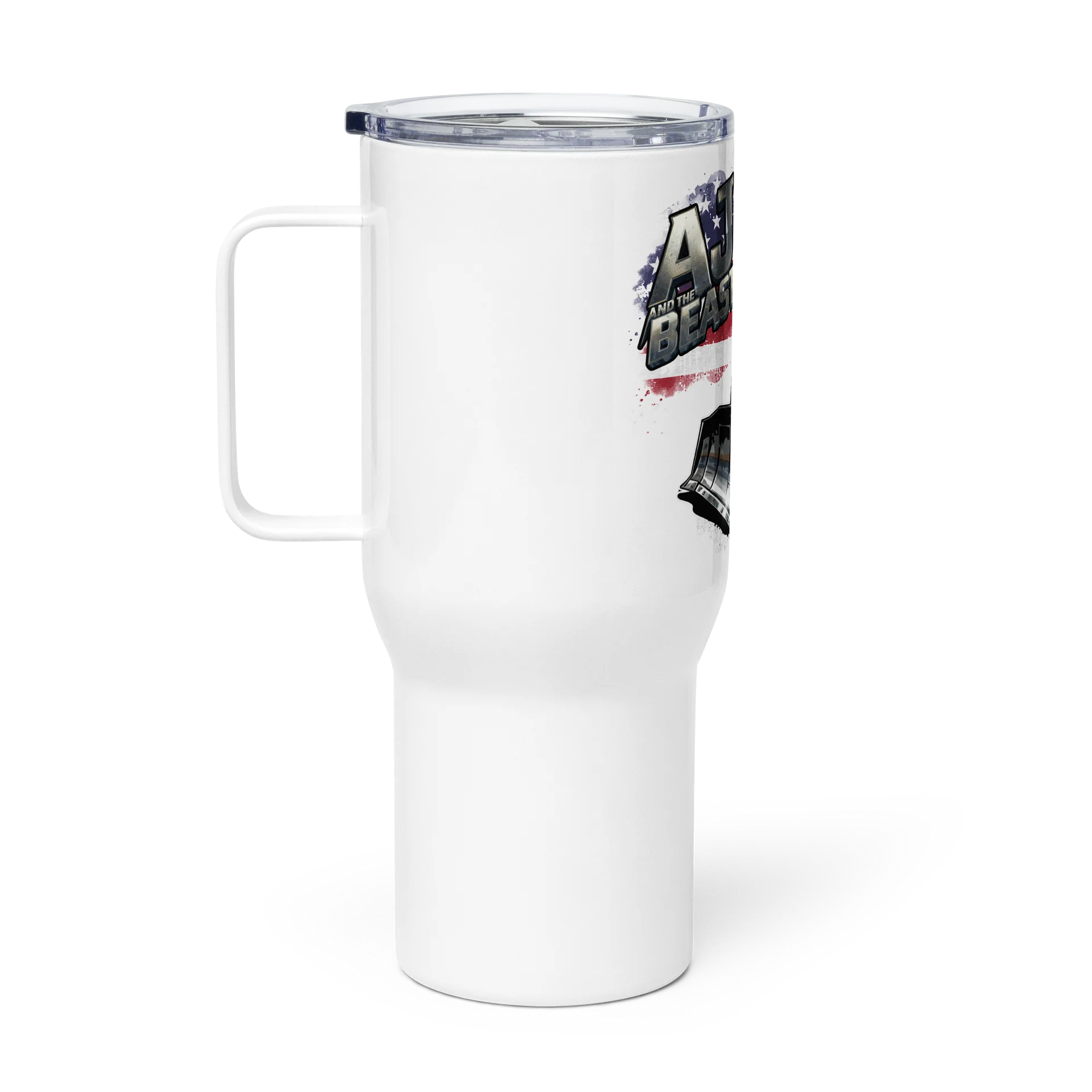 Travel Mug with a Handle : AJ MULLET and the BEAST USA product image (1)