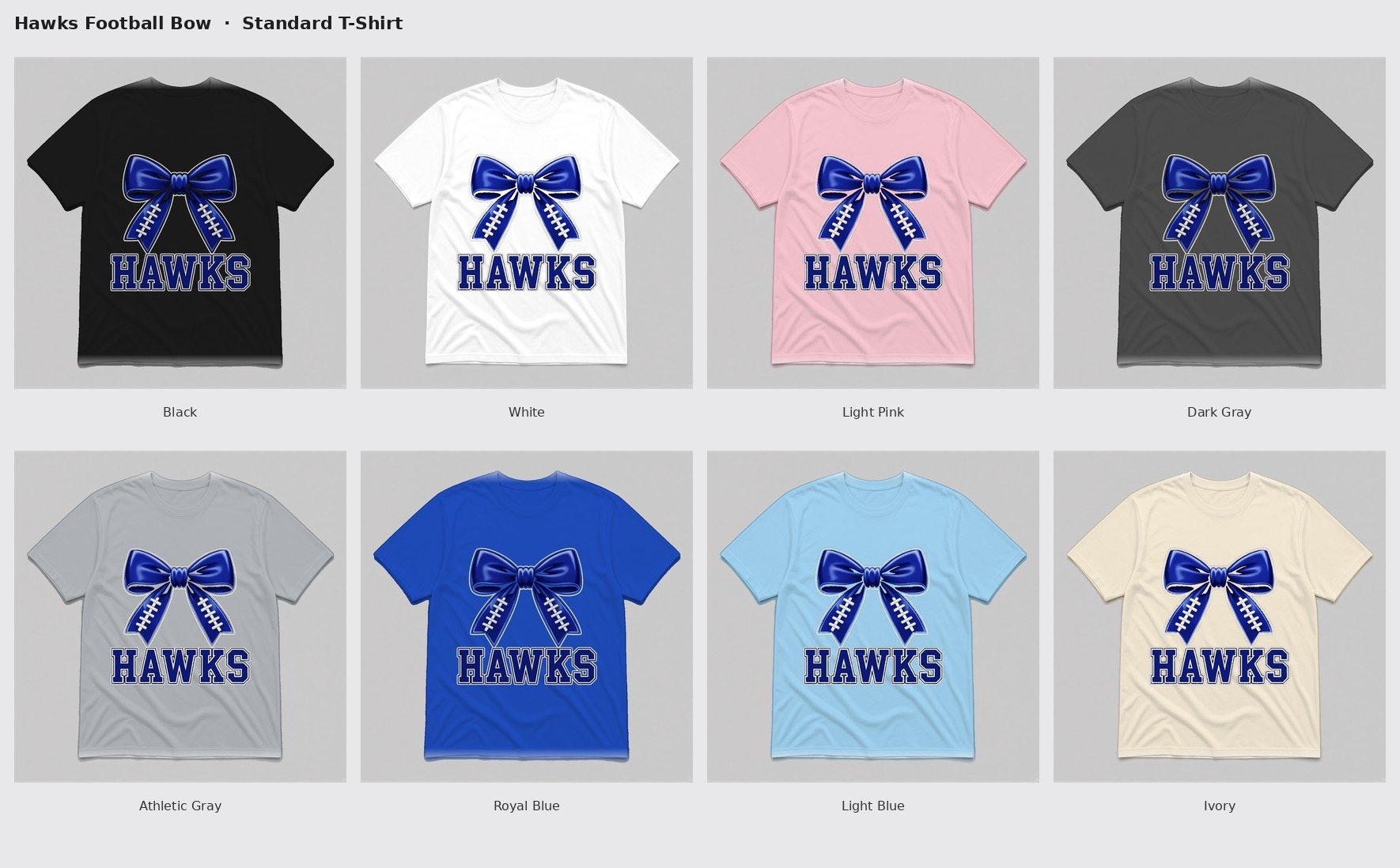 Football Bow Comfort Colors Tee product image (2)